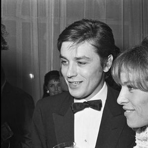 Nathalie et Alain Delon lors de la 22e nuit du cinéma au théâtre Marigny, à Paris. ©Bestimage