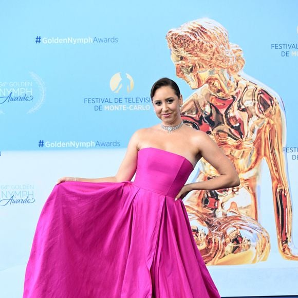 Jazmin Grimaldi, la fille du prince Albert II de Monaco, durant la cérémonie de clôture de la 64ème édition du Festival de télévision de Monte-Carlo au Grimaldi forum à Monaco, le 17 juin 2025. © Bruno Bebert / Bestimage