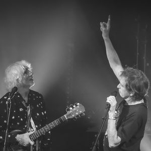 Exclusif - Louis Bertignac et Richard Kolinka, en concert au Trianon Paris et diffusé en direct sur Olympia TV, à Paris, France, le 18 janvier 2025. 

© Jack Tribeca/Bestimage