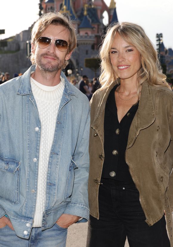 Exclusif - Philippe Lacheau et sa compagne Elodie Fontan au lancement du Disney Music Festival à Disneyland Paris le 26 avril 2025. © Coadic Guirec / Bestimage