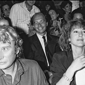 Johnny Hallyday et Nathalie Baye au concert de Diana Ross. BERTRAND RINDOFF PETROFF / BESTIMAGE