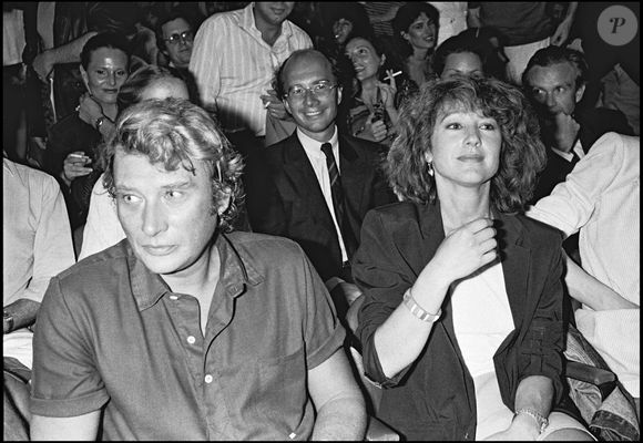 Johnny Hallyday et Nathalie Baye au concert de Diana Ross. BERTRAND RINDOFF PETROFF / BESTIMAGE