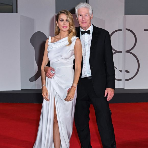 Richard Gere, sa femme Alejandra Silva à la Mostra de Venise le 1er septembre 2024. (Credit Image: © Manuele Mangiarotti/IPA via ZUMA Press)