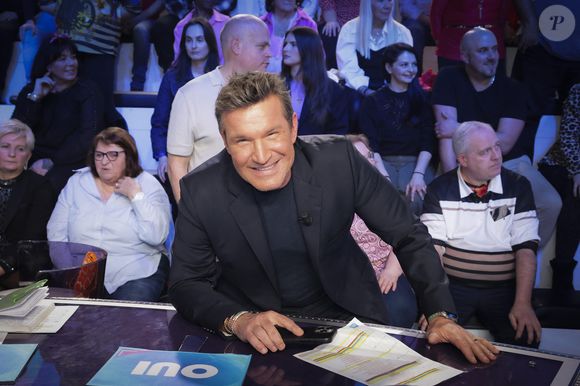 Exclusif - Benjamin Castaldi, sur le plateau de l’émission "TPMP" présentée par C. Hanouna et diffusée en direct sur C8, Paris, France, le 24 février 2025. © Jack Tribeca / Bestimage