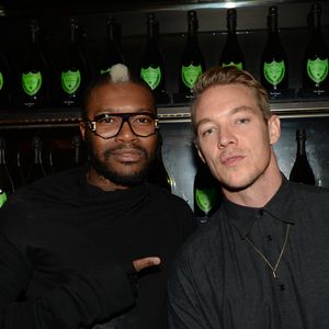 Exclusif - Djibril Cissé, DJ Diplo - Soirée Mercedes Loves Fashion Week au Vip Room à Paris le 6 octobre 2015.