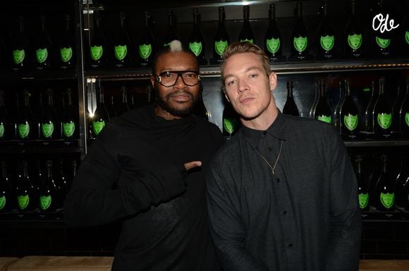 Exclusif - Djibril Cissé, DJ Diplo - Soirée Mercedes Loves Fashion Week au Vip Room à Paris le 6 octobre 2015.