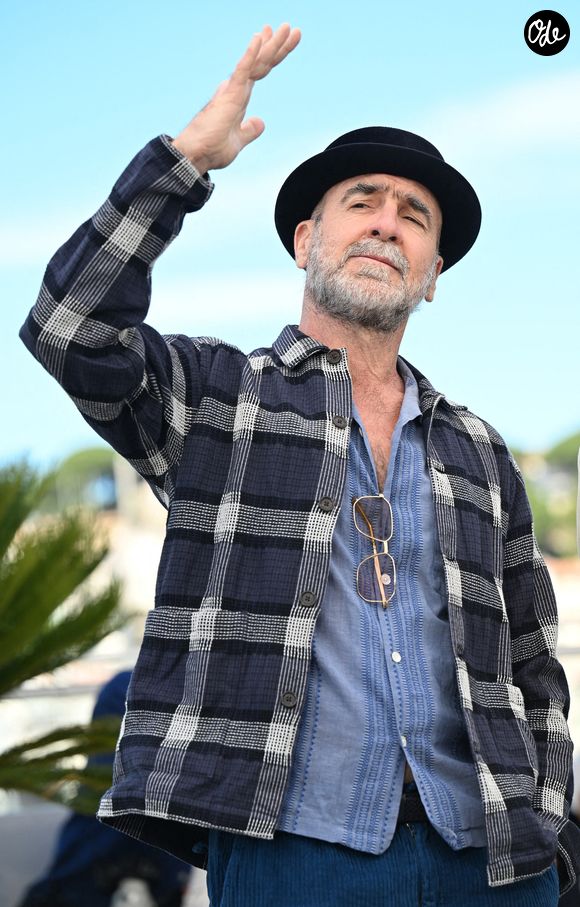 L'acteur et footballeur français Éric Cantona participe à une séance photo pour le film « Cantona » lors du 79e Festival de Cannes, à Cannes, en France, le samedi 16 mai 2026. Photo de Rune Hellestad/UPI/ABACAPRESS.COM