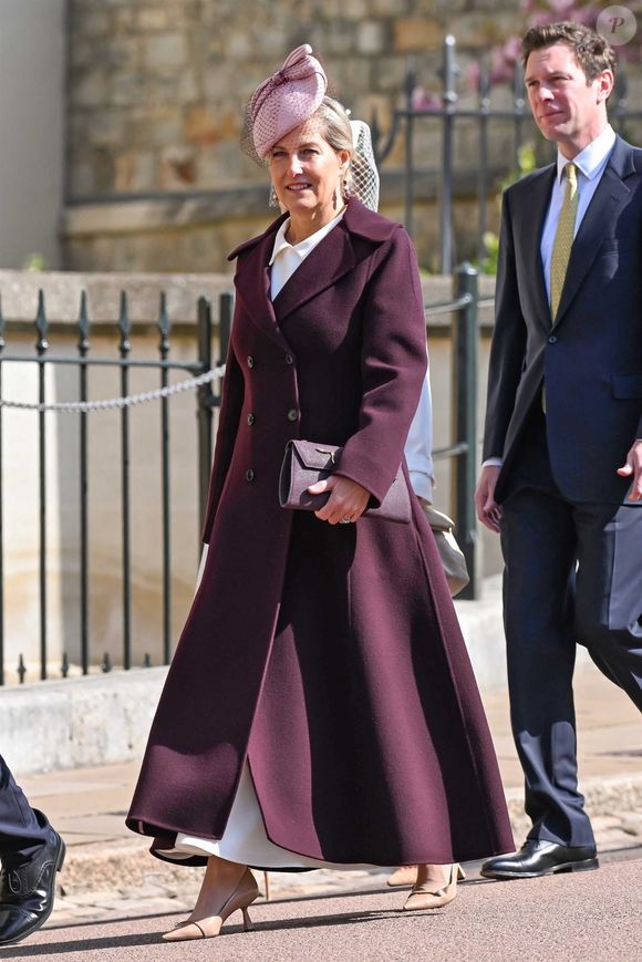 La famille royale lors de la messe de Pâques à la chapelle St George du château de Windsor le 20 avril 2025



Pictured: Sophie, Duchess of Edinburgh (Sophie Rhys-Jones, duchesse d'Edimbourg)