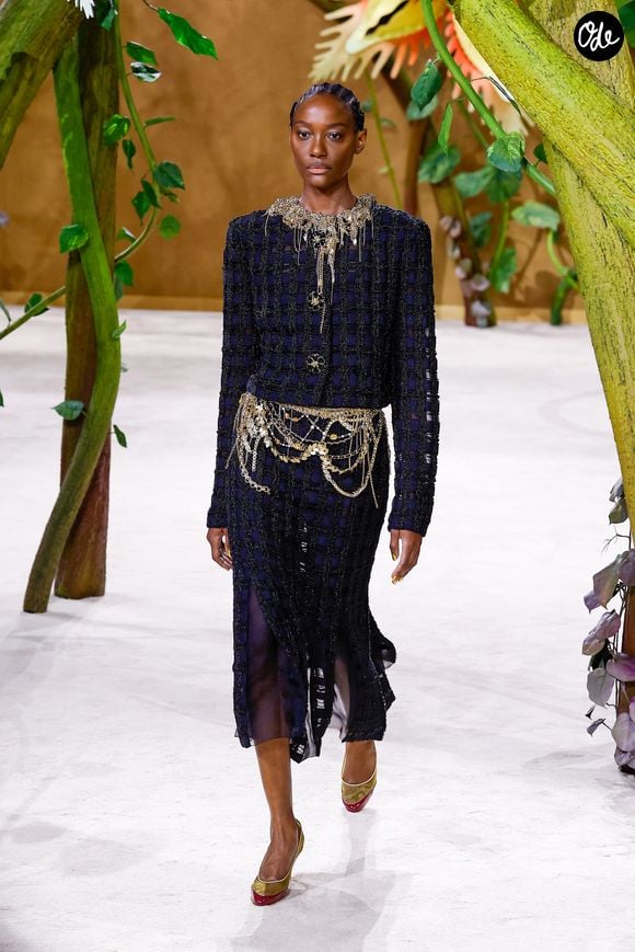 Défilé de mode Chanel Collection Haute Couture Automne/Hiver 2026-2027 lors de la Fashion Week de Paris (PFW) au Grand Palais, à Paris, France, le 7 juillet 2026. © Bestimage
