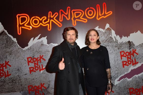 Guillaume Canet et Marion Cotillard (enceinte) - Avant-première du film "Rock'n Roll" au Pathé Beaugrenelle à Paris le 13 février 2017. © Coadic Guirec / Bestimage