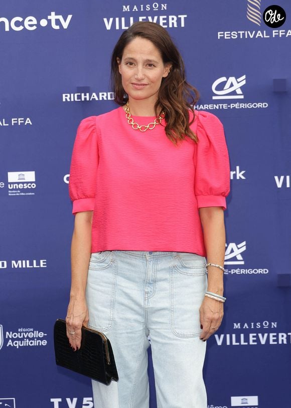 Marie Gillain au photocall de la soirée (Tapis bleu) lors de la 19ème édition du festival du film francophone d'Angoulême le 25 août 2026. © Coadic Guirec / Bestimage