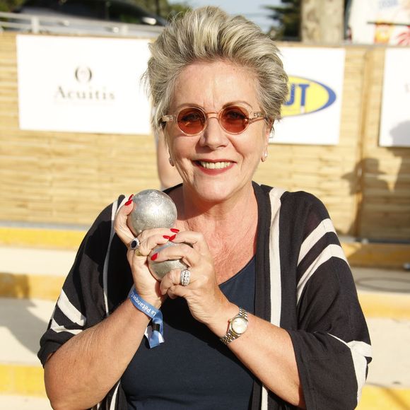 Françoise Laborde - 7ème édition du Trophée de la Pétanque Gastronomique au Paris Yacht Marina à Paris le 27 juin 2019. © Christophe Aubert via Bestimage