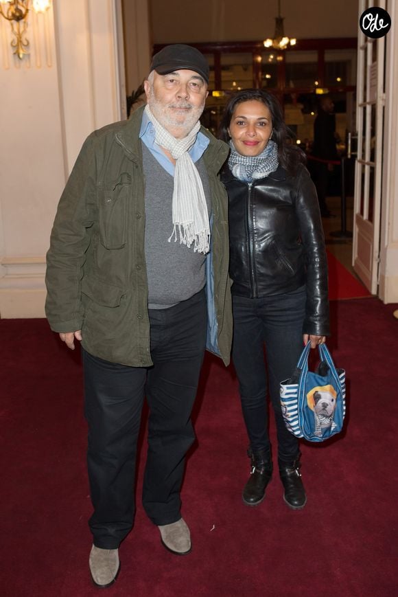 Gérard Jugnot et Saïda Jawad au Théâtre de Paris pour les 70 ans de Johnny Hallyday, le 15 juin 2013.

Borde-Corlouer-Jacovides-Moreau / Bestimage