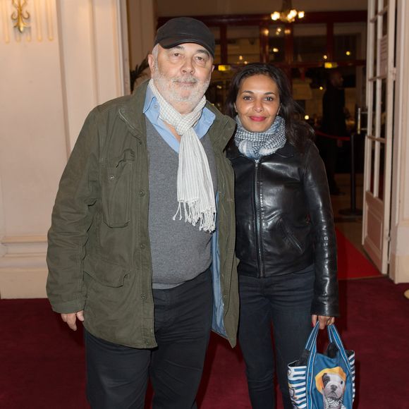 Gérard Jugnot et Saïda Jawad au Théâtre de Paris pour les 70 ans de Johnny Hallyday, le 15 juin 2013.

Borde-Corlouer-Jacovides-Moreau / Bestimage