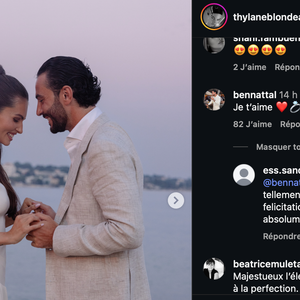 Thylane Blondeau apparaît également dans une longue robe blanche aux lignes épurées.

Capture Instagram - Thylane Blondeau