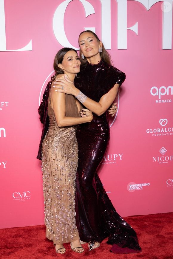 Eva Longoria et Vitaa assistent au premier Gala Global Gift sponsorisé par « APM Monaco » organisé à Monaco, à la Salle Empire de l'Hôtel de Paris. © Olivier Huitel/Pool/Bestimage