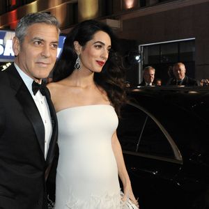 George Clooney et sa femme Amal Alamuddin-Clooney à la 42ème cérémonie des Cesar à la salle Pleyel à Paris, le 24 février 2017.

© Agence / Bestimage