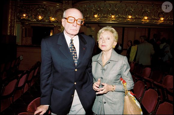 ARCHIVES - JACQUES FRANCOIS ET SA FEMME A LA SOIREE HOMMAGE A DANIELLE CATTAND A PARIS EN 2000