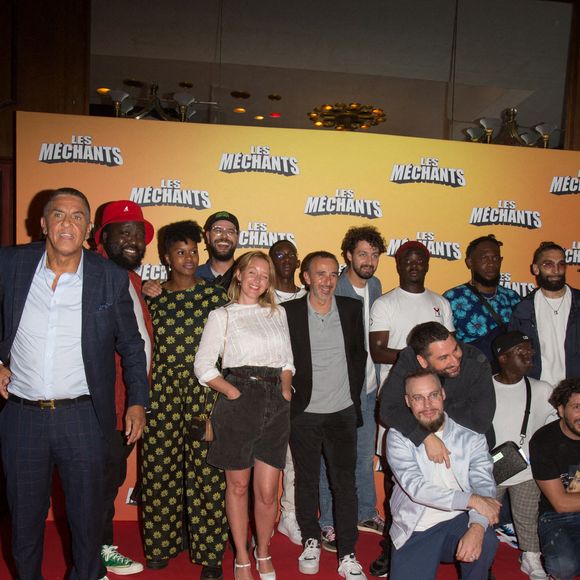Julian Naceri, Samy Naceri, Ludivine Sagnier, Elie Semoun, Mouloud Achour, Djimo, Fadily Camara, Hakim Jemili, Roman Frayssinet, Fary Lopes, Heuss assistent à l'avant-première du film 'Les Mechants' à Paris au Grand Rex à Paris, France le 07 septembre 2021. Photo by Nasser Berzane/ABACAPRESS.COM