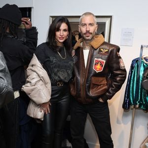 Exclusif - Jade Leboeuf et son compagnon Stéphane Rodrigues lors de la soirée 'Pop Up' de luxe durable 'Amay Snowballs' au Village Royal à Paris le 30 Novembre 2023.© Denis Guignebourg/BestImage