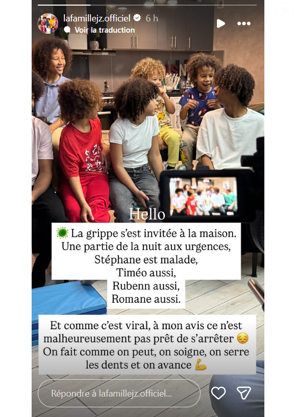 En effet, plusieurs membres du clan sont touchés par la grippe.

La maladie s'installe chez les Jean-Zéphirin (Familles nombreuses).