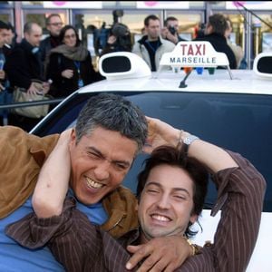 rédéric Diefenthal et Samy Naceri à la première du film "Taxi 3" à Marseille DOMINIQUE JACOVIDES / BESTIMAGE