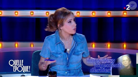 Léa Salamé sur le plateau de "Quelle époque"