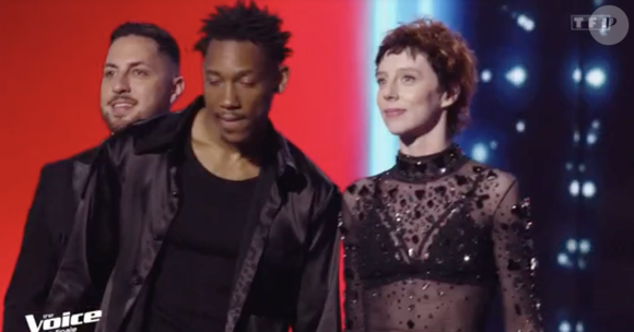 "Et en plus de ça, ce qui est dingue, c'est qu'aujourd'hui, je gagne en restant moi-même et ça, c'est le plus beau message qu'on peut recevoir en tant qu'artiste".

"The Voice" 30 mai 2026 TF1