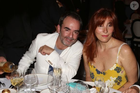 Exclusif - Bruno Solo et sa femme Véronique Cloche-Pin - Dîner de Gala dans le cadre de la grande campagne du Théâtre National de Chaillot pour la rénovation du Grand Foyer et de ses trésors Art Déco à Paris, le 29 juin 2015. Cette campagne est soutenue par la maison Lancel.