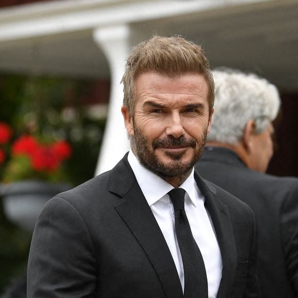 David Beckham aux funérailles de Sven-Goran Eriksson Funérailles à l'église Fryksande à Torsby, Suède, le 13 septembre 2024. Photo par Simone Syversson/Stella Pictures/ABACAPRESS.COM