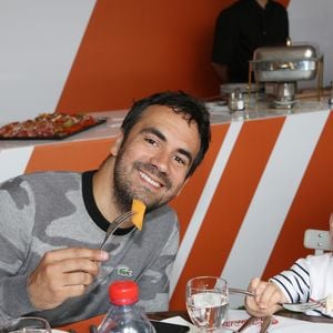 Exclusif - Alex Goude et son fils Elliot  - 26ème édition du Trophée des personnalités en marge des Internationaux de Tennis de Roland Garros à Paris. Le 5 juin 2018.
© Denis Guignebourg / Bestimage