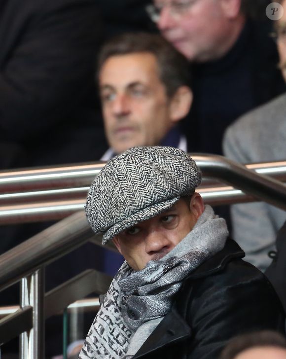 Joey Starr et Nicolas Sarkozy - Match de football PSG - Lyon au Parc des Princes - Paris 16 Decembre 2012. ©Bestimage