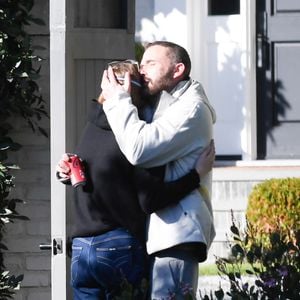 01/11/2025 Ben Affleck is spotted hugging daughter Violet in Los Angeles. The 52 year old American actor was pictured outside his Brentwood home as the area was issued evacuation orders.