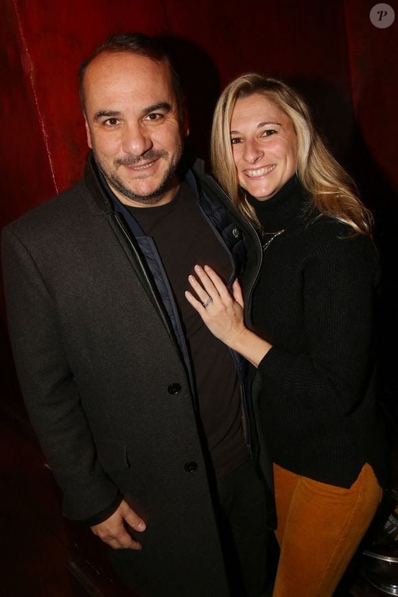 Francois-Xavier Demaison et sa femme Anais Tihay assistent au lancement du livre de Charlotte Gabris "Déjeuner en Paix" au Buddha-Bar a Paris, France, le 13 janvier 2020. Photo by Jerome Domine/ABACAPRESS.COM