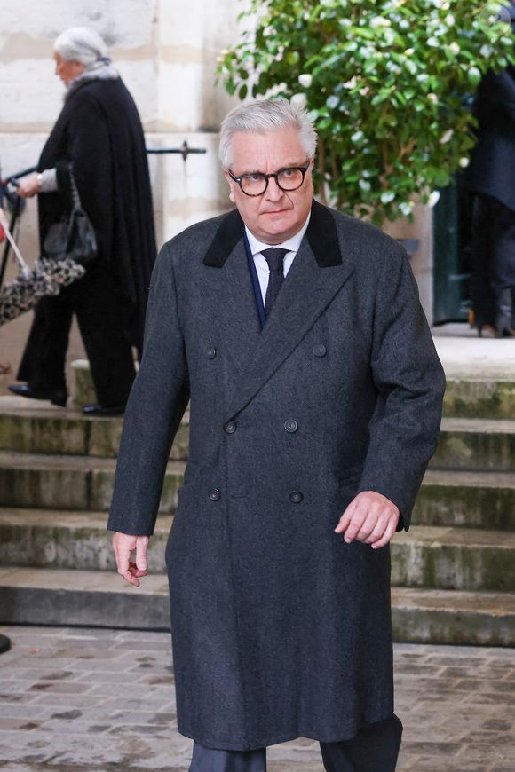 Le prince Laurent de Belgique - Sorties des obsèques de l'ancien ministre de la Culture Frédéric Mitterrand en l'Église Saint-Thomas d'Aquin à Paris. Le 26 mars 2024
© Moreau-Jacovides / Bestimage