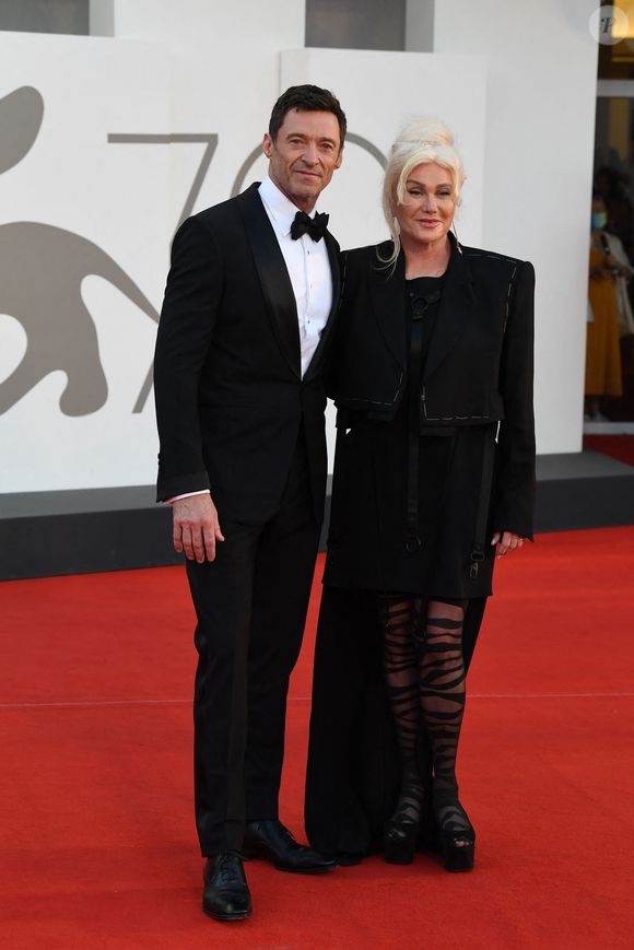 Hugh Jackman et sa femme Deborra-Lee Furness - Red carpet du film "The Son" lors de la 79ème édition du Festival International du Film de Venise, la Mostra. Le 7 septembre 2022 @Backgrid UK/ Bestimage
