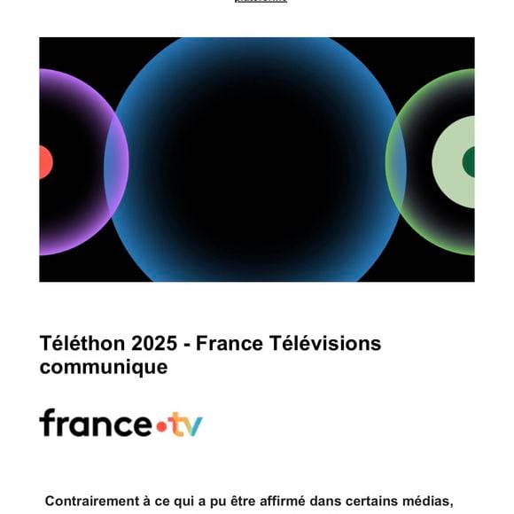 Communiqué de France Télévisions