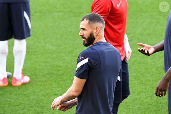 Les joueurs de l'équipe de France de football s'entrainent à Budapest pour l'Euro 2020 le 22 juin 2021.

© Anthony Bibard / FEP / Panoramic / Bestimage