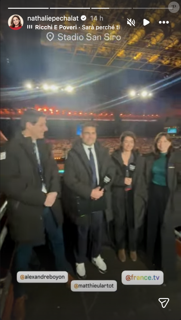 Nathalie Péchalat partage les coulisses de France TV pour les JO de Milan le 6 février 2025. Instagram