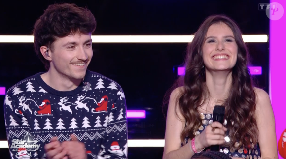 Léo et Jeanne lors du prime de la "Star Academy" spécial battles le 20 décembre 2025 sur TF1