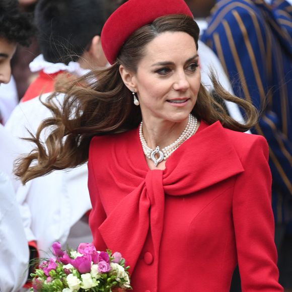 Catherine (Kate) Middleton, princesse de Galles - La famille royale britannique célèbre le 76ème Commonwealth Day à l'abbaye de Westminster à Londres, le 10 mars 2025.