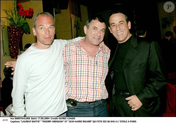 Thierry Ardisson et Laurent Baffie fêtent les 50 ans de Jean-Marie Bigard.
Crédit : COADIC GUIREC / BESTIMAGE