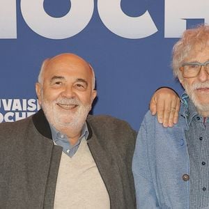 Gérard Jugnot et Pierre Richard - Avant-première du film "Mauvaise pioche" au Publicis Cinémas à Paris le 23 mars 2026. © Coadic Guirec/Bestimage