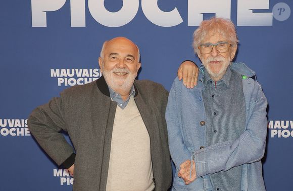 Gérard Jugnot et Pierre Richard - Avant-première du film "Mauvaise pioche" au Publicis Cinémas à Paris le 23 mars 2026. © Coadic Guirec/Bestimage