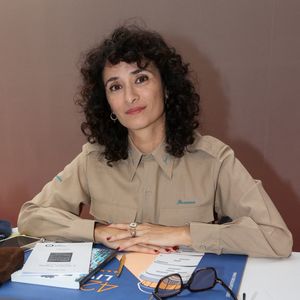 Rachida Brakni à la Halle Georges Brassens de Brive-la-Gaillarde pour la Foire du Livre de Brive , le 9 novembre 2024. © Jean-Marc Lhomer / Bestimage