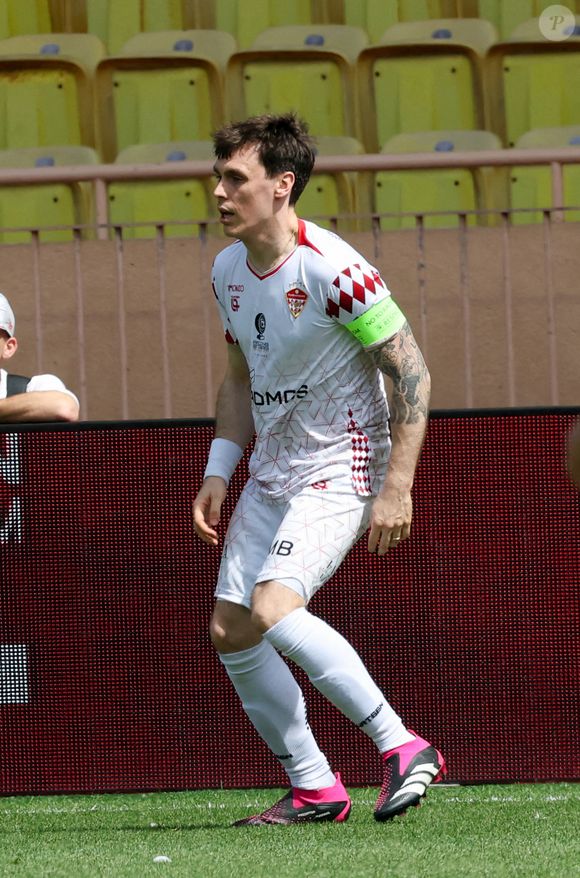 Louis Ducruet - La famille princière de Monaco assiste au match de football Racing Stars Football Cup opposant les pilotes Nazionale Piloti contre les Barbagiuans au stade Louis II à Monaco le 21 mai, 2025. © Claudia Albuquerque/Bestimage