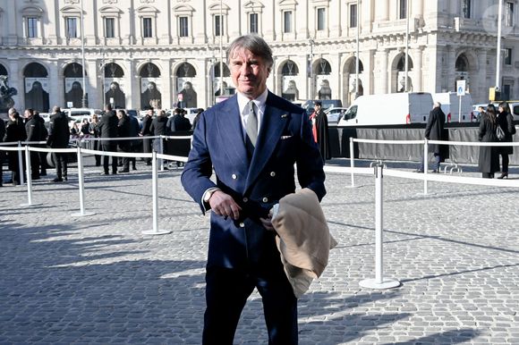 Rome, Italie : Rome, décès de Valentino Garavani - Funérailles dans la Basilique de Santa Maria degli Angeli e dei Martiri - Pictured : Brunello Cucinelli (Image de crédit : © Maurizio D'Avanzo/IPA via ZUMA Press)