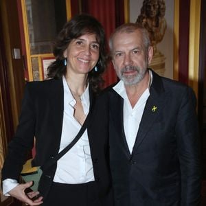 Exclusif - Elsa Boublil et son mari Philippe Torreton - Arrivées - 36ème cérémonie des Molières aux Folies Bergère à Paris le 28 avril 2025.
© Bertrand Rindoff / Bestimage