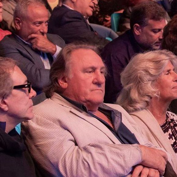 Exclusif - Gérard Depardieu assiste au concert de Gabriel Yared lors de l'ouverture du "Beiteddine Festival" 2 jours avant son concert, le 18 juillet 2019.
Crédit : Agence / Bestimage