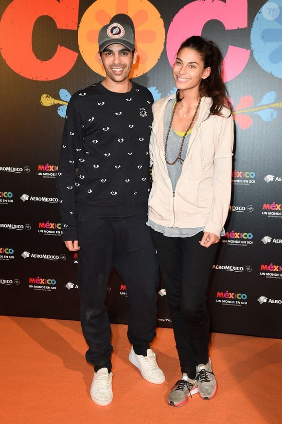 Christophe Licata et Tatiana Silva - Projection du nouveau film d'animation Pixar "Coco" au Grand Rex à Paris, le 14 novembre 2017. © Coadic Guirec/Bestimage